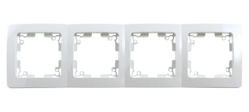 Weißer Vierfach-Bilderrahmen, 4 Fotos, modernes Design, ideal für die Dekoration und Präsentation von Erinnerungen und Kunst. Weißer Vierfach-Bilderrahmen, 4 Fotos, modernes Design, ideal für die Dekoration und Präsentation von Erinnerungen und Kunst. von Brightium