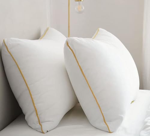 Brightr® "Nox 2er-Set Luxuriöses Kopfkissen mit Daunenalternative gegen Nackenschmerzen | Kopfkissen für Schulter- und Wirbelsäulenunterstützung für Seitenschläfer | 50x70cm | Osteopathen empfohlen von Brightr