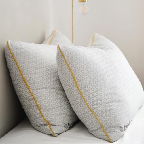 Brightr® Stella Memory-Foam-Kissen für Nacken- und Schulterschmerzen, höhenverstellbares Kissen für Seitenschläfer, Osteopathen empfohlen, mittelweich von Brightr