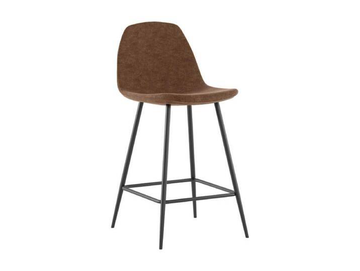 Brigitte - Brauner Hocker aus Öko-Leder - 2er-Set Brigitte - Brauner Hocker aus Öko-Leder - 2er-Set von Brigitte-Home