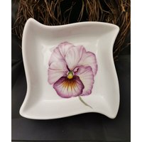 Kleine Schale -Handbemalt - Motiv Stiefmütterchen, Liebevoll Bemalt Für Leckereien, Unikat Kleine Schale -Handbemalt - Motiv Stiefmütterchen, Liebevoll Bemalt Für Leckereien, Unikat von BrigitteKreativ