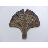 Mosaikfliese/Gartenschmuck "Keramikfliese Ginkgoblatt", Braun Struckturiert Mosaikfliese/Gartenschmuck "Keramikfliese Ginkgoblatt", Braun Struckturiert von BrigittePeglow