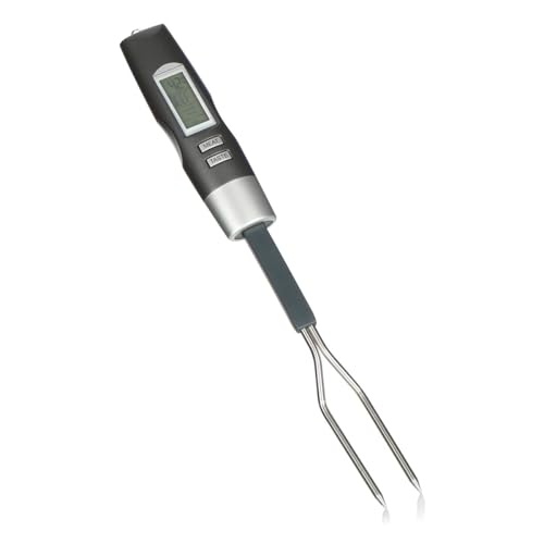 Brigros MasterCook Digitales Küchenthermometer mit Fleischsonde, Lebensmittel-Thermometer mit LCD-Display, präzise Temperaturmessung für optimales Kochen von Brigros