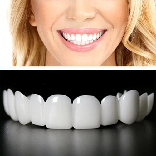 2 Paare Instant Veneers Zahnersatz, Fake Zähne Provisorische Prothese Zähne Veneer Snap in Zähne Vertrauen Lächeln Zahnersatz Veneers Gefälschte Weiße Oben Und Unten Clip in Veneers Zähne Temporäre von Brigtviee