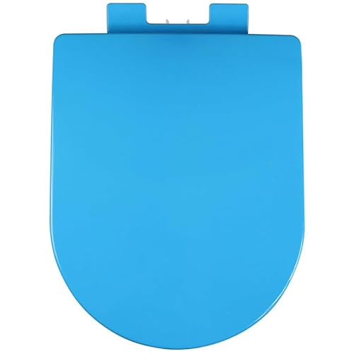 Universelle WC Sitz in D-Form, Leiser Nicht Zuknallen Der Toilettensitz Mit Langsam Schließendem Toilettendeckel, Einfach Zu Montieren, Farbenfroher Toilettensitz Aus PP, Blau Universelle WC Sitz in D-Form, Leiser Nicht Zuknallen Der Toilettensitz Mit Langsam Schließendem Toilettendeckel, Einfach Zu Montieren, Farbenfroher Toilettensitz Aus PP, Blau von Brigtviee