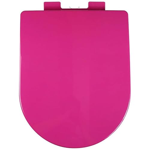 Universelle WC Sitz in D-Form, Leiser Nicht Zuknallen Der Toilettensitz Mit Langsam Schließendem Toilettendeckel, Einfach Zu Montieren, Farbenfroher Toilettensitz Aus PP, Fuchsia Universelle WC Sitz in D-Form, Leiser Nicht Zuknallen Der Toilettensitz Mit Langsam Schließendem Toilettendeckel, Einfach Zu Montieren, Farbenfroher Toilettensitz Aus PP, Fuchsia von Brigtviee