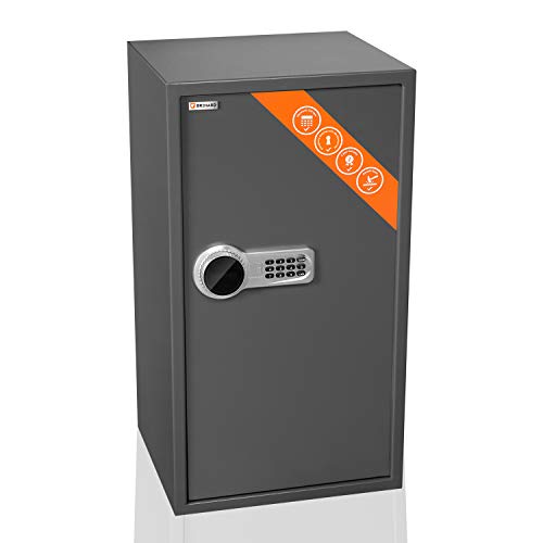 Brihard Betriebs XXL Elektronischer Safe mit LCD 73x40x36cm - Extra großer Elektronischer Safe mit Code, Digitalem Zahlenschloss - 2 Verstellbare Ablagen von Brihard