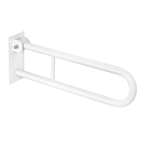 Brillantbad BELP Klappgriff in U-Form mit Arretierung Eisen Weiß 100x250x616 mm, 120 kg Traglast für Bad und WC >> zum Bohren von Brillantbad