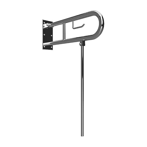 Brillantbad BELP Stützklappgriff in U-Form mit Standfuß & Toliettenpapierhalter Edelstahl gebürstet 100x800x866 mm, 120 kg Traglast für Bad & WC >> zum Bohren Brillantbad BELP Stützklappgriff in U-Form mit Standfuß & Toliettenpapierhalter Edelstahl gebürstet 100x800x866 mm, 120 kg Traglast für Bad & WC >> zum Bohren von Brillantbad
