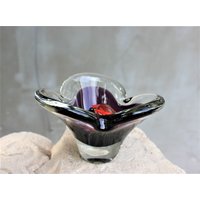 Vintage Lila Glas Konfekt Schale - Schweres Aus Schweden von BrillianceWrought