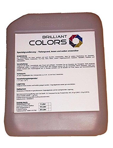 10 Liter Grundierung Haftgrund Haftvermittler für Betonbodenfarbe von Brilliant-Colors