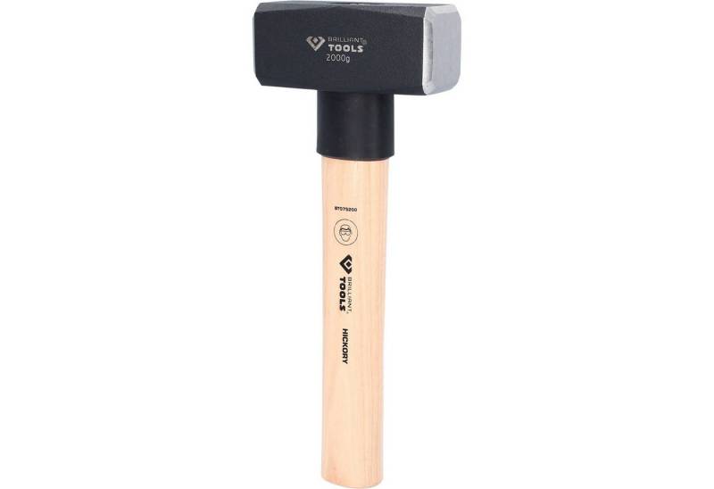 Brilliant Tools Hammer BRILLIANT TOOLS Fäustel mit Hickory-Stiel 2000 g - BT075200 von Brilliant Tools