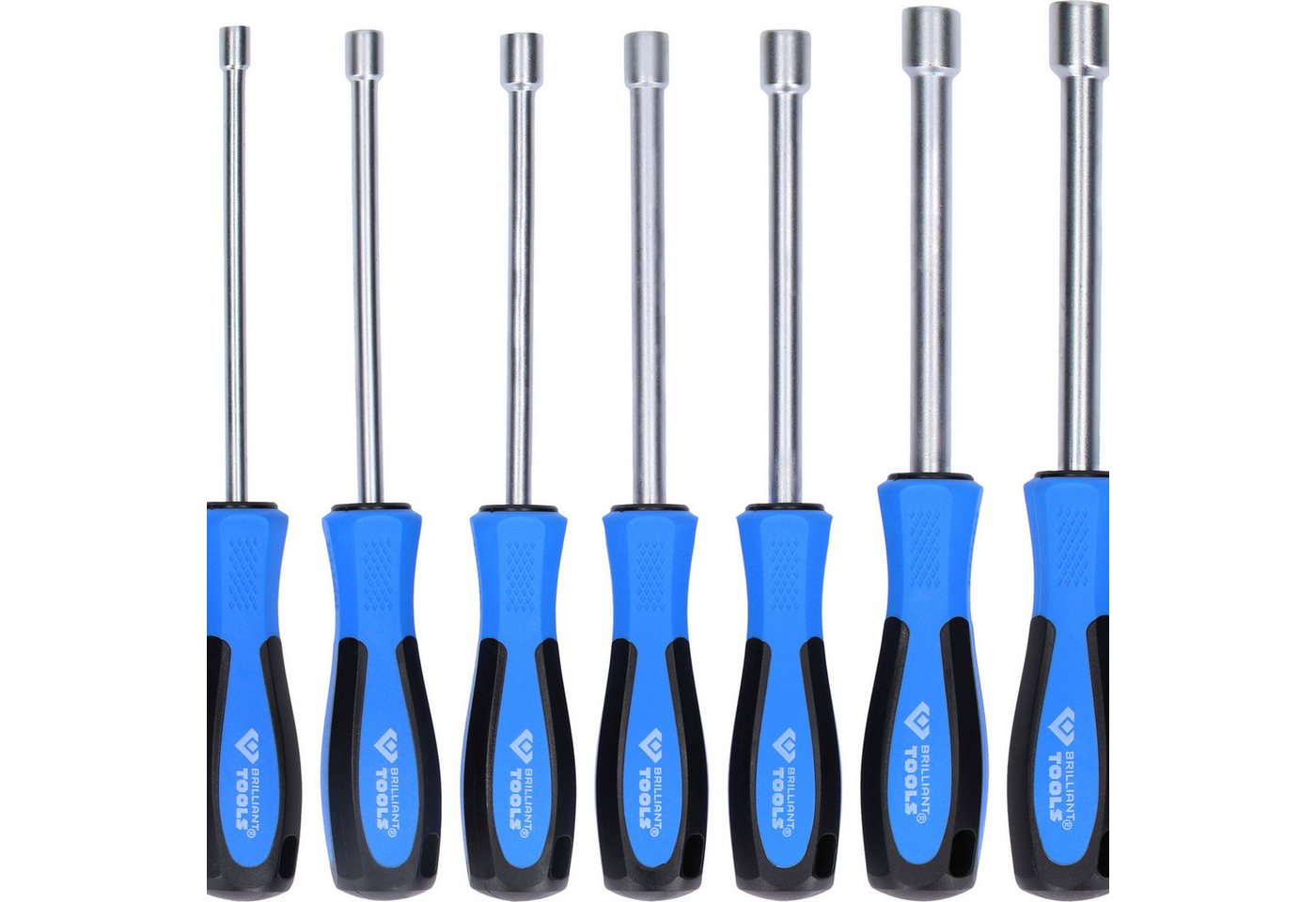 Brilliant Tools Schraubendreher BRILLIANT TOOLS Stecknuss-Schraubendreher-Satz 7tlg. 5 - 12 mm - ... von Brilliant Tools