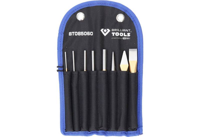 Brilliant Tools Spitzmeißel BRILLIANT TOOLS Meißel und Splintentreiber / Durchtreiber-Satz 8t... von Brilliant Tools