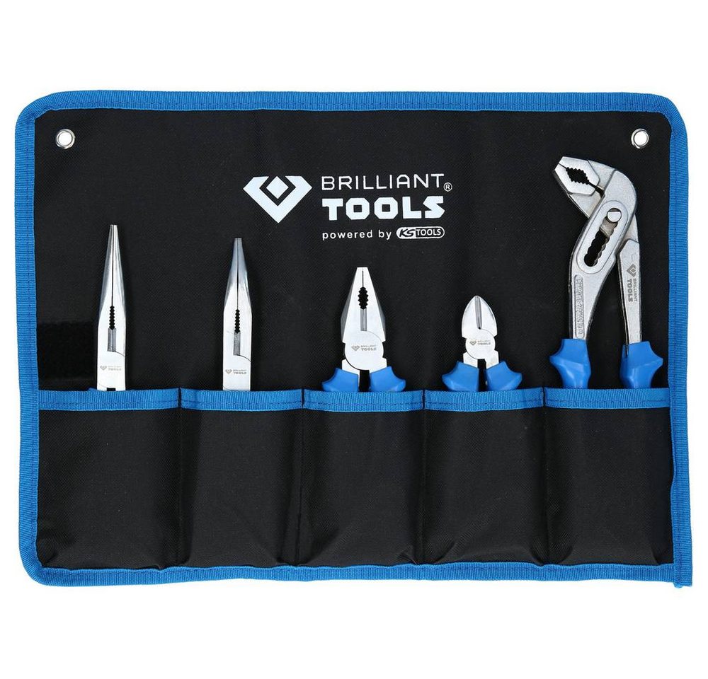 Brilliant Tools Zangenset Zangen-Satz, 5-tlg BT060005 von Brilliant Tools