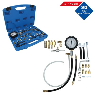 Kraftstoff-Einspritzsystem-Tester-Satz, 20-teilig von Brilliant Tools