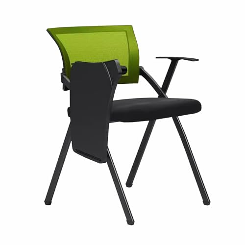 Klappbarer Schulungsstuhl Mit Tischplatte, Schreibstuhl, Schulungsraum, Bürostuhl, Konferenz, Klappstuhl, Personalstuhl (Color : Green, S : 56 * 54 * 83cm) von Brilliant firm