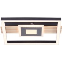 Brilliant - BRE-Light Baldo led Deckenleuchte 30x28cm schwarz/holz Metall/Holz/Kunststoff 24 w led integriert (2600lm, 3000K) von Brilliant