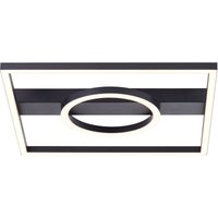 BRE-Light Maureen LED Deckenleuchte 40x40cm schwarz Metall/Kunststoff 24 W LED integriert (2700lm, 3000K) von Brilliant