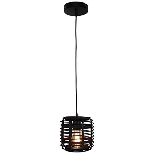 BRILLIANT Crosstown Pendelleuchte 16cm holz dunkel/schwarz Innenleuchten,Pendelleuchten | 1x A60, E27, 40W, geeignet für Normallampen (nicht enthalten) | In der Höhe einstellbar/Kabel kürzbar von Brilliant