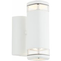 BRILLIANT Jandy Außenwandleuchte 2flg Up/Down weiß 2x PAR51, GU10, 18W, geeignet für Reflektorlampen (nicht enthalten) von Brilliant
