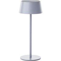 Picco Solar Tischlampe Outdoor 30cm Grau Matt – led Außentischleuchte mit usb & Akku, Dimmbar in 3 Stufen, IP44 Wassergeschützt - Brilliant von Brilliant