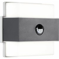 BRILLIANT Lampe, Archie LED Außenwandleuchte Bewegungsmelder anthrazit, Metall/Kunststoff, 1x 7.5W LED integriert, (650lm, 4000K), A von Brilliant