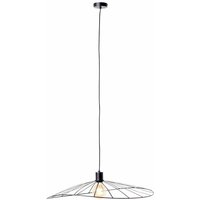 Lampe, Leika Pendelleuchte 1flg schwarz matt, 1x A60, E27, 52W, Kabel kürzbar / in der Höhe einstellbar - schwarz - Brilliant von Brilliant