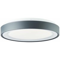 Lampe, Tessy led Deckenleuchte 39cm anthrazit/weiß/chrom Tuya-App, 1x led integriert, 24W led integriert, (2600lm, 3000-6500K), Steuerbar mit der von Brilliant