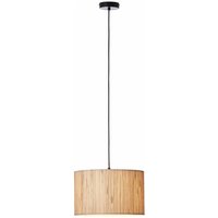 Lampe, Wimea Pendelleuchte 35cm natur, 1x A60, E27, 52W, Kabel kürzbar / in der Höhe einstellbar - braun - Brilliant von Brilliant