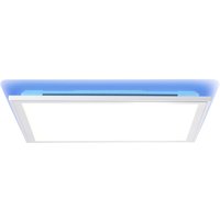 Lampe Alissa led Deckenaufbau-Paneel 40x40cm silber/weiß 1x 32W led integriert (Samsung-Chip), (2500lm, 2700-6200K) Stufenlos dimmbar - silber von Brilliant