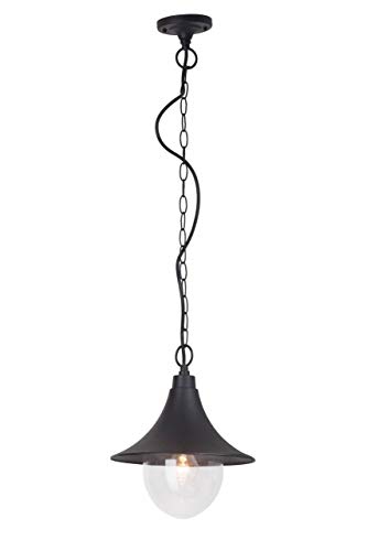 BRILLIANT Lampe Berna Außenpendelleuchte schwarz | 1x A60, E27, 60W, geeignet für Normallampen (nicht enthalten) | IP-Schutzart: 44 - spritzwassergeschützt von Brilliant