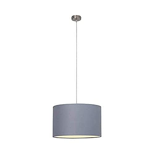 BRILLIANT Lampe Clarie Pendelleuchte 40cm grau | 1x A60, E27, 60W, geeignet für Normallampen (nicht enthalten) | Skala A++ bis E | In der Höhe einstellbar/Kabel kürzbar von Brilliant