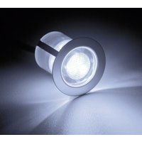 Lampe Cosa 30 led Einbauleuchtenset 10 Stück edelstahl/kaltweiß IP-Schutzart: 44 - spritzwassergeschützt - silber - Brilliant von Brilliant