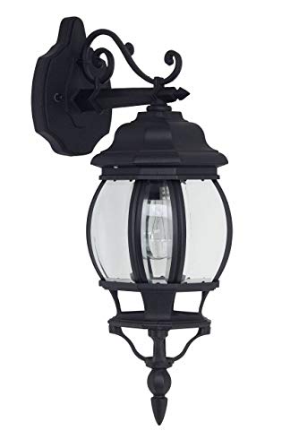 BRILLIANT Lampe Istria Außenwandleuchte hängend schwarz | 1x A60, E27, 60W, geeignet für Normallampen (nicht enthalten) | IP-Schutzart: 23 - regengeschützt von Brilliant