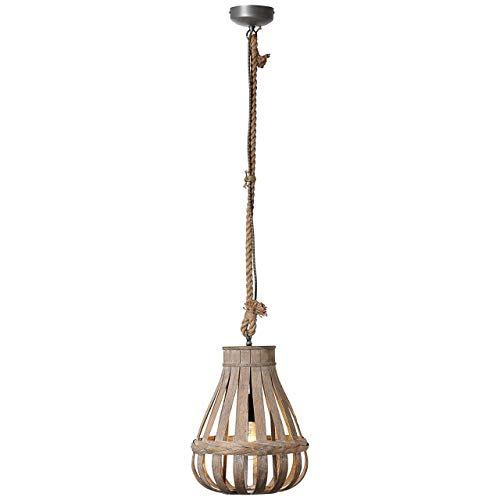 BRILLIANT Lampe Kaminika Pendelleuchte 33cm natur | 1x A60, E27, geeignet für Normallampen (nicht enthalten) | Für LED-Leuchtmittel geeignet von Brilliant