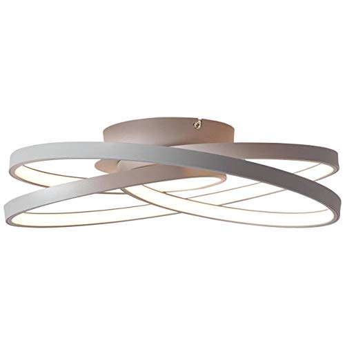 BRILLIANT Lampe Labyrinth LED Deckenleuchte 40cm grau | 1x 42W LED integriert (SMD), (4775lm, 3000K) | Energiesparend und langlebig durch LED-Einsatz von Brilliant