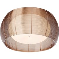 Lampe Relax Deckenleuchte 50cm bronze/chrom 2x A60, E27, 30W, g.f. Normallampen n. ent. Für LED-Leuchtmittel geeignet Dimmbar bei Verwendung von Brilliant