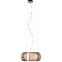 BRILLIANT Lampe Relax Pendelleuchte 40cm bronze/chrom 2x A60, E27, 30W, g.f. Normallampen n. ent. In der Höhe einstellbar / Kabel kürzbar Für von Brilliant