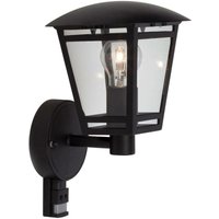 Lampe Riley Außenwandleuchte stehend Bewegungsmelder schwarz 1x A60, E27, 40W, geeignet für Normallampen (nicht enthalten) IP-Schutzart: 44 von Brilliant