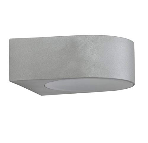 Brilliant 96104/11 Tyler Außenwandleuchte, 1-flammig, E27, 60 W, LED geeignet, Metall/Glas, IP44, spritzwassergeschützt, titan one size von Brilliant
