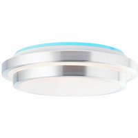 Lampe Vilma led Deckenleuchte 41cm weiß-silber 1x 24W led integriert, (2460lm, 3000-6000K) Stufenlos dimmbar / Steuerbar über Fernbedienung - weiß von Brilliant