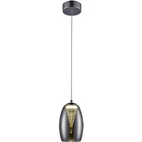 BRILLIANT Pendelleuchte »METROPOLIS«, 1-flammig, 5 W, 3000 K, Ø 115 mm, IP 20 - silberfarben | grau von Brilliant