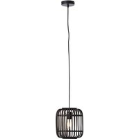 BRILLIANT Pendelleuchte »WOODROW«, 1-flammig, 60 W, Ø 210 mm, IP 20 - braun | schwarz von Brilliant