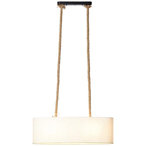 BRILLIANT Sailor Pendelleuchte, 2-flammig natur/weiß Innenleuchten,Pendelleuchten,-Balken | 2x A60, E27, 40W, geeignet für Normallampen (nicht enthalten) | Für LED-Leuchtmittel geeignet von Brilliant