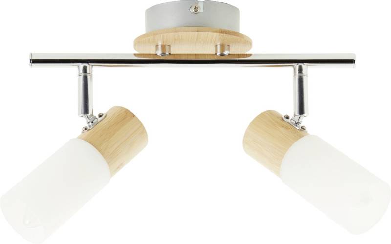 Brilliant 2er Spot Babsan holz hell-weiß 27,5 x 18 cm E14 von Brilliant