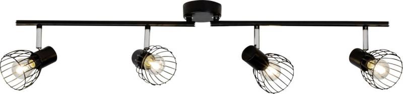 Brilliant 4er Spot Blacky schwarz 80 x 15 cm E14 von Brilliant