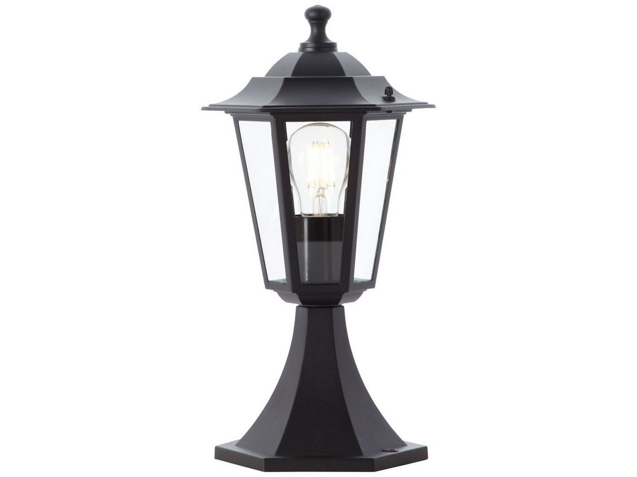 Brilliant Außen-Stehlampe Carleen, Carleen Außensockelleuchte 36cm schwarz 1x A60, E27, 60W, geeignet f von Brilliant