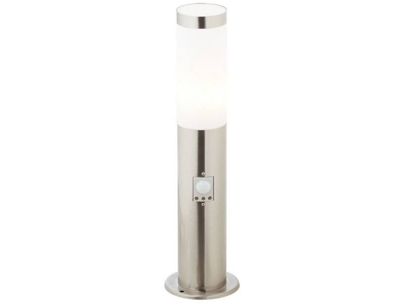 Brilliant Außen-Stehlampe Dody, Bewegungsmelder, Dody Außensockelleuchte 45cm Bewegungsmelder edelstahl 1x A60, E27 von Brilliant