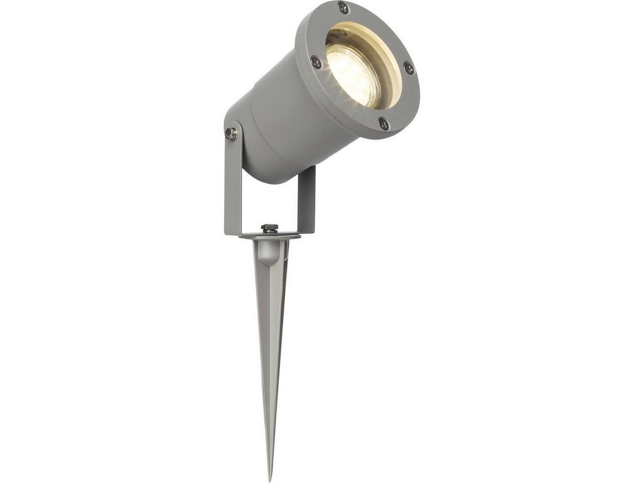 Brilliant Außen-Stehlampe Janko, Warmweiß, Lampe Janko LED Außenerdspieß 32cm grau 1x LED-PAR51, GU10, 3W LED-R von Brilliant